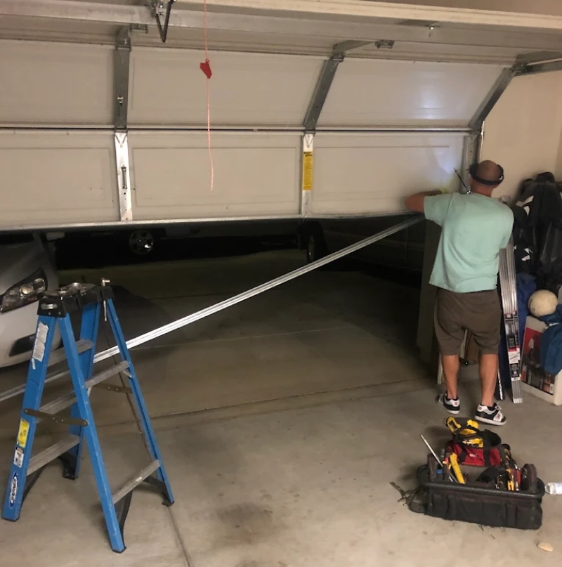 A modern smart garage door opener with Wi-Fi connectivity