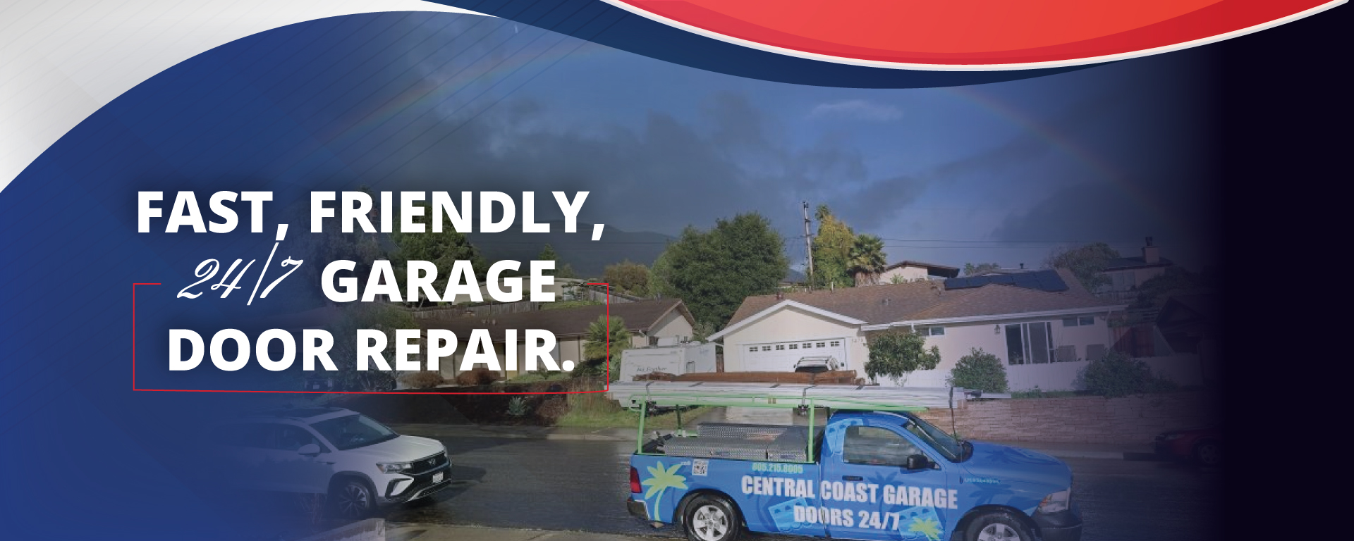 Emergency repair of a garage door